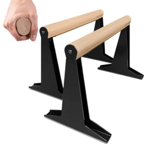 Pullup & Dip Ergonomic Wooden Parallettes